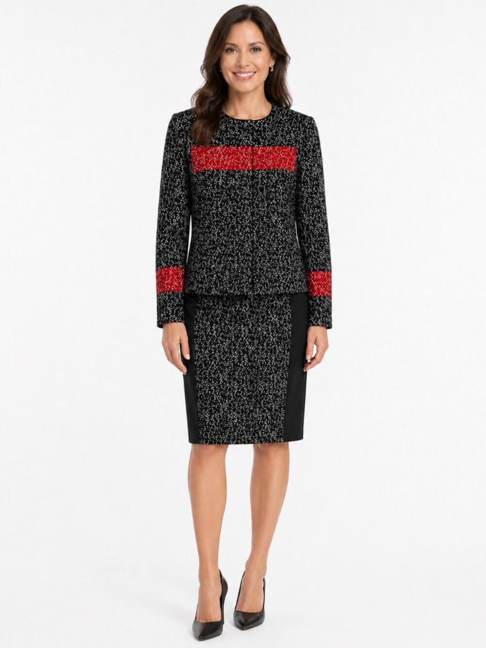 Vintage Georges Rech Sleeveless Sheath Dress Suit